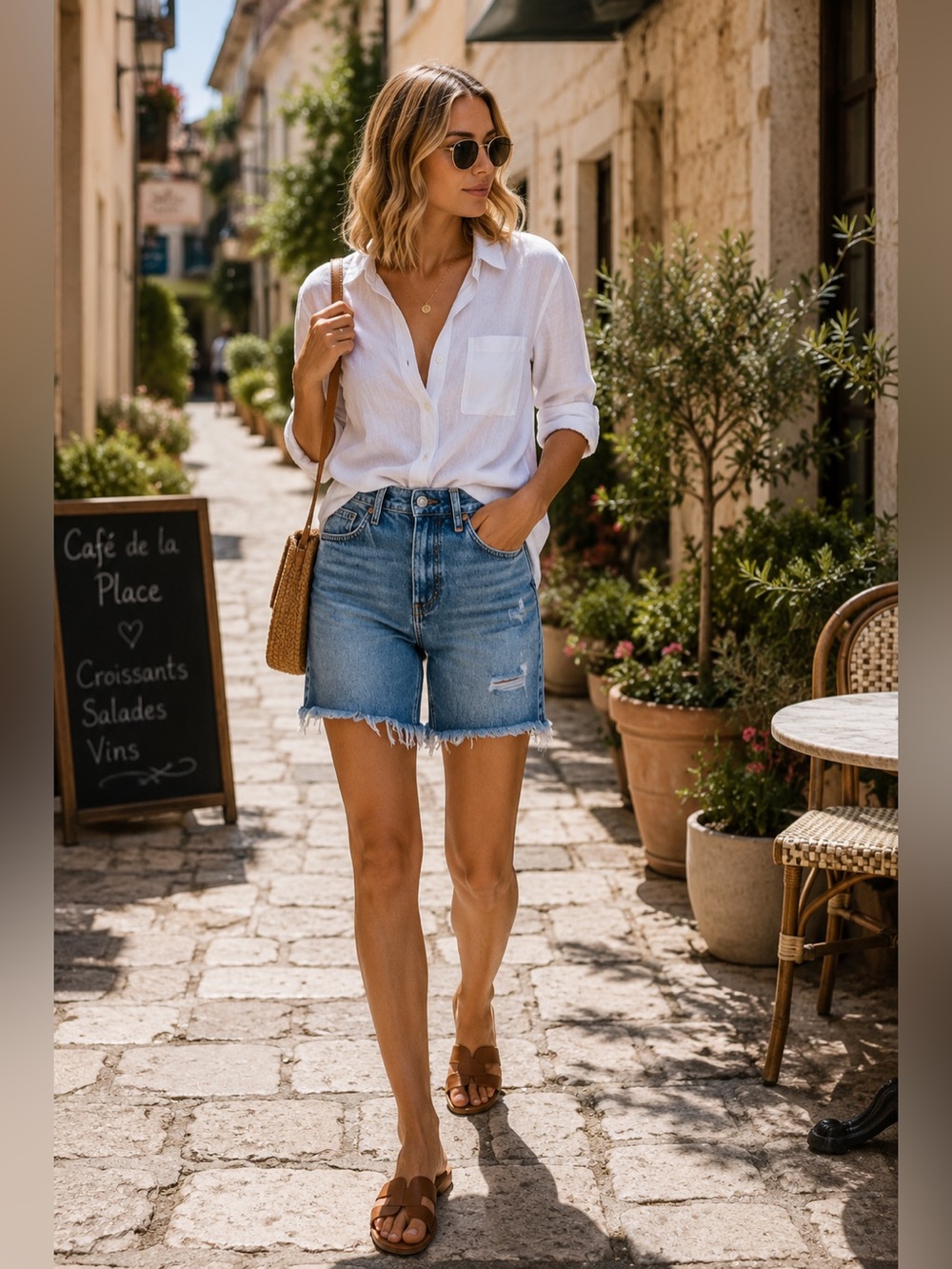 Lee High Rise Medium Wash Denim Bermuda Shorts Raw Hem Size 30 NWT